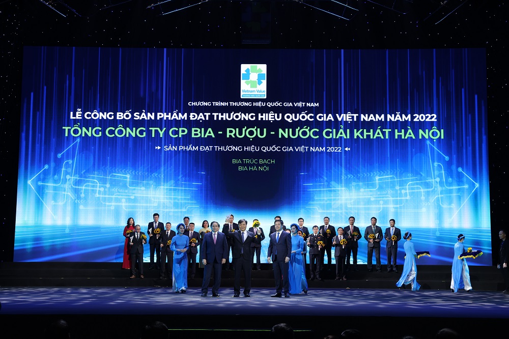 Bia Hà Nội vinh dự đạt giải thưởng Thương hiệu Quốc gia lần thứ 6