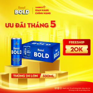 Bia Hanoi BOLD – Thùng 24 lon 330ml