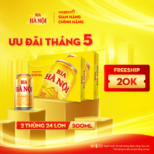 Combo 2 Thùng Bia Hà Nội - Thùng 24 lon 330ml