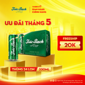 Bia Trúc Bạch - Thùng 24 lon 330ml
