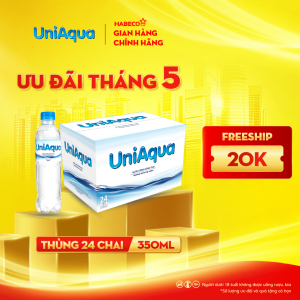 Nước uống đóng chai Uniaqua – Thùng 24 chai 350ML
