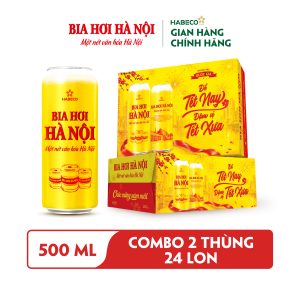 Combo 2 thùng Bia Hơi Hà Nội – Thùng 24 lon 500ml - Phiên bản Tết 2027