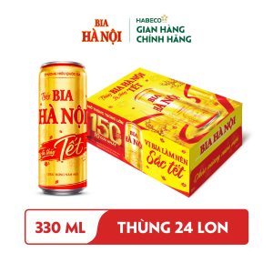 Bia Hà Nội – Thùng 24 lon 330ml - Phiên bản lon cao - Bao bì Tết 2027