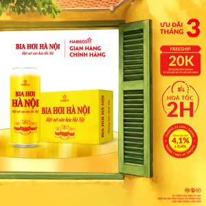 Bia Hơi Hà Nội - Thùng 24 lon 500ml