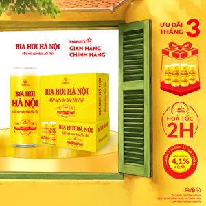 Combo 2 thùng Bia Hơi Hà Nội – Thùng 24 lon 500ml
