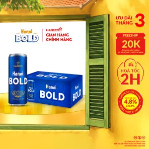 Bia Hanoi BOLD – Thùng 24 lon 330ml