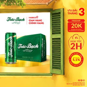 Bia Trúc Bạch - Thùng 24 lon 330ml