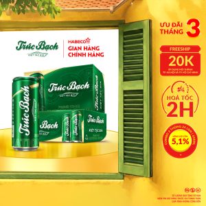 Combo 2 Thùng Bia Trúc Bạch - Thùng 24 lon 330ml