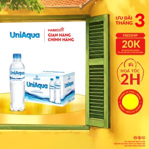 Nước uống đóng chai Uniaqua - Thùng 24 chai 500ml