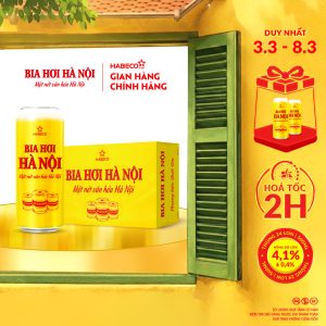 Bia Hơi Hà Nội - Thùng 24 lon 500ml