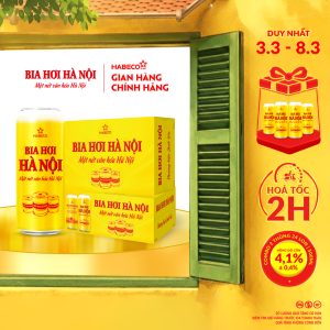 Combo 2 thùng Bia Hơi Hà Nội – Thùng 24 lon 500ml