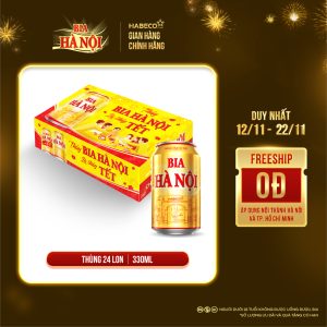 Bia Hà Nội - Thùng 24 lon 330ml - Phiên bản Tết 2026