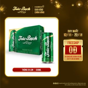 Bia Trúc Bạch - Thùng 24 lon 330ml