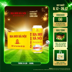 Bia Hơi Hà Nội - Thùng 24 lon 500ml