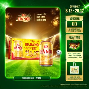 Bia Hà Nội - Thùng 24 lon 330ml - Phiên bản Tết 2026