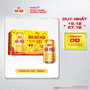 Bia Hà Nội - Thùng 24 lon 330ml - Phiên bản Tết 2026