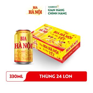 Bia Hà Nội - Thùng 24 lon 330ml - Phiên bản Tết 2026