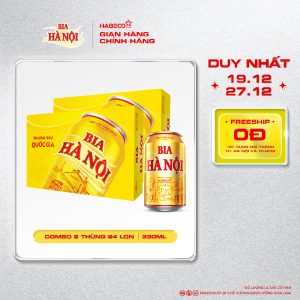 Combo 2 Thùng Bia Hà Nội - Thùng 24 lon 330ml