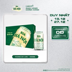 Bia Hà Nội Nhãn Xanh - Thùng 24 lon 330ml