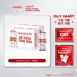 COMBO 2 Thùng 24 lon Bia Hanoi Premium – HABECO (330ml/lon)