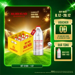 [GIAO KHU VỰC TP.HCM] Bia Hơi Hà Nội Keg 1L - Két 12 keg 1 lít/keg