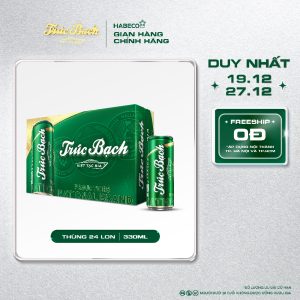 Bia Trúc Bạch - Thùng 24 lon 330ml