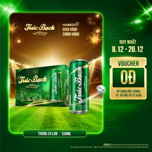Bia Trúc Bạch - Thùng 24 lon 330ml - Phiên bản Tết 2026