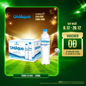 Nước uống đóng chai Uniaqua - Thùng 24 chai 500ml