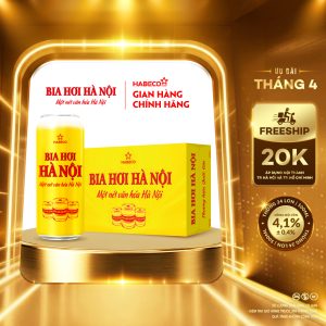 Bia Hơi Hà Nội - Thùng 24 lon 500ml