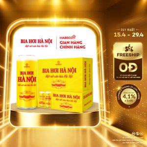 Combo 2 thùng Bia Hơi Hà Nội – Thùng 24 lon 500ml