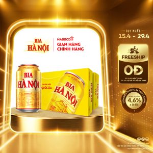 Combo 2 Thùng Bia Hà Nội - Thùng 24 lon 330ml