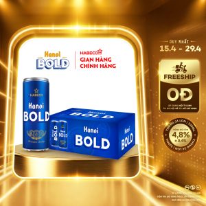 Bia Hanoi BOLD – Thùng 24 lon 330ml