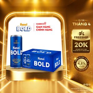 Bia Hanoi BOLD – Thùng 24 lon 330ml