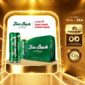 Bia Trúc Bạch - Thùng 24 lon 330ml