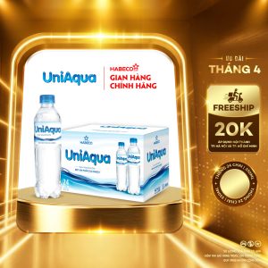Nước uống đóng chai Uniaqua – Thùng 24 chai 350ML
