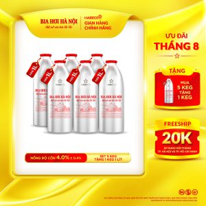 [GIAO KHU VỰC TP.HCM] [MUA 5 TẶNG 1] - SET 5 KEG 1L (TẶNG 1 KEG)