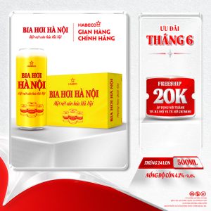 Bia Hơi Hà Nội - Thùng 24 lon 500ml