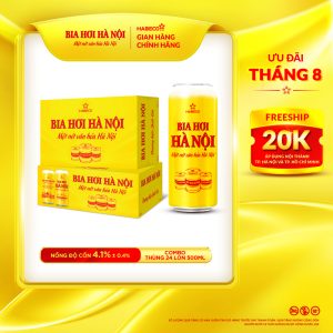 Combo 2 thùng Bia Hơi Hà Nội – Thùng 24 lon 500ml