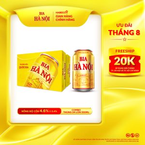 Combo 2 Thùng Bia Hà Nội - Thùng 24 lon 330ml