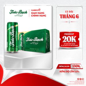 Bia Trúc Bạch - Thùng 24 lon 330ml