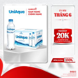 Nước uống đóng chai Uniaqua – Thùng 24 chai 350ML