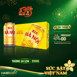 Bia Hà Nội - Thùng 24 lon 330ml