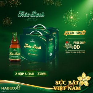 Combo 2 Hộp Trúc Bạch IPA Craft - Hộp 6 chai 330ml