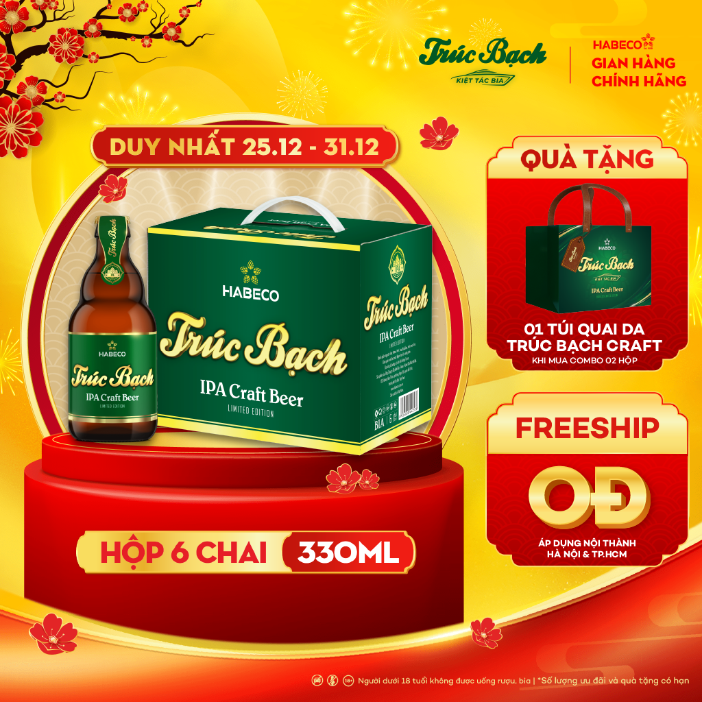 Tr c B ch IPA Craft H p 6 Chai 330ml Habeco tr-c-b-ch-ipa-craft-h-p-6-chai-330ml-habeco