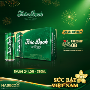 Bia Trúc Bạch - Thùng 24 lon 330ml