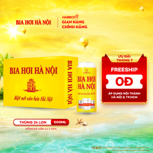 Bia Hơi Hà Nội - Thùng 24 lon 500ml