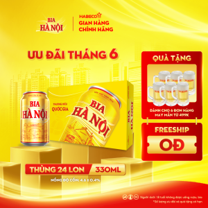Bia Hà Nội - Thùng 24 lon 330ml