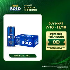 Bia Hanoi BOLD – Thùng 24 lon 330ml
