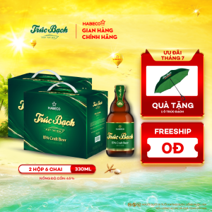 Combo 2 Hộp Trúc Bạch IPA Craft - Hộp 6 chai 330ml