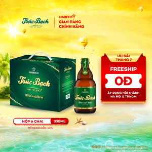 Trúc Bạch IPA Craft - Hộp 6 chai 330ml